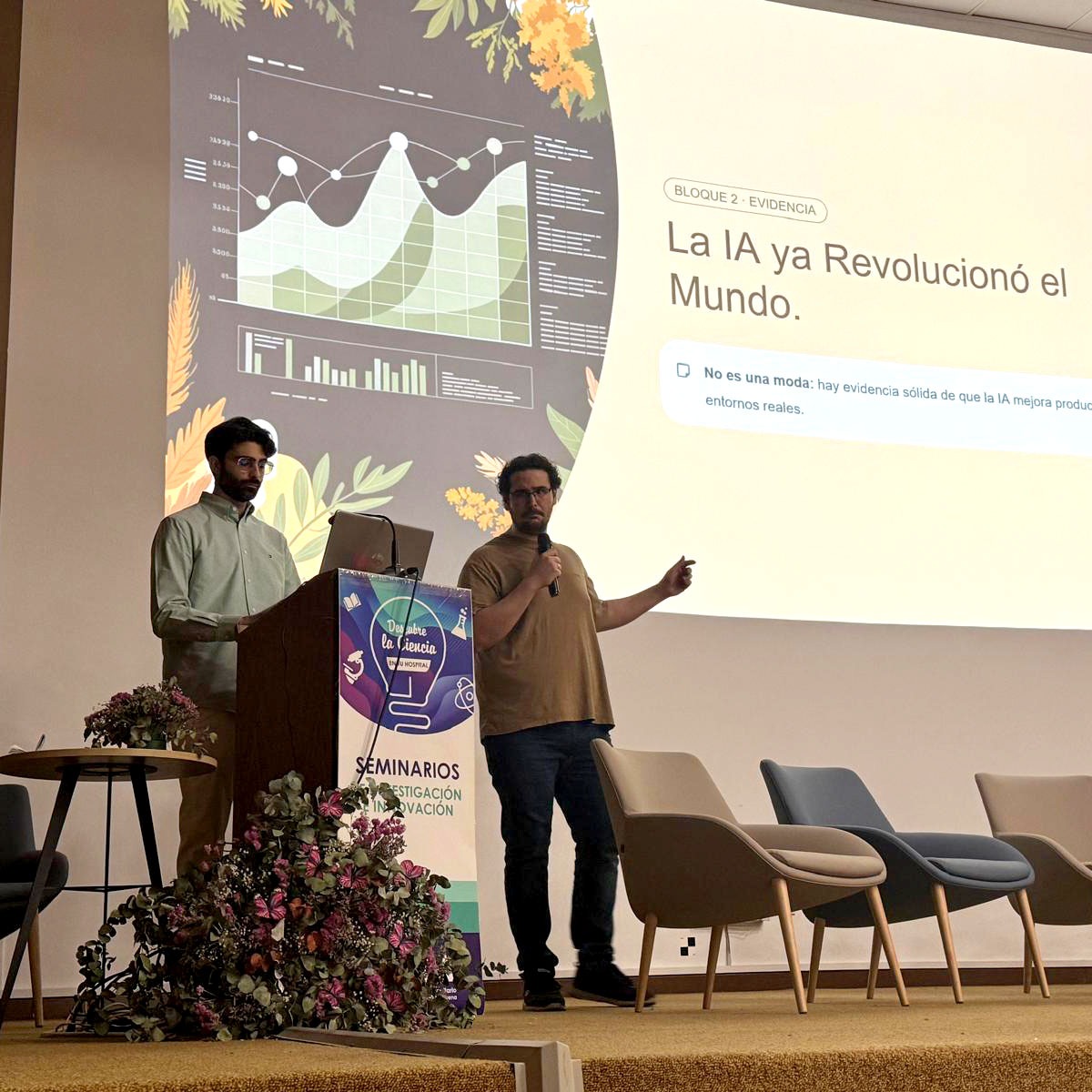 Explicando un caso práctico durante la charla